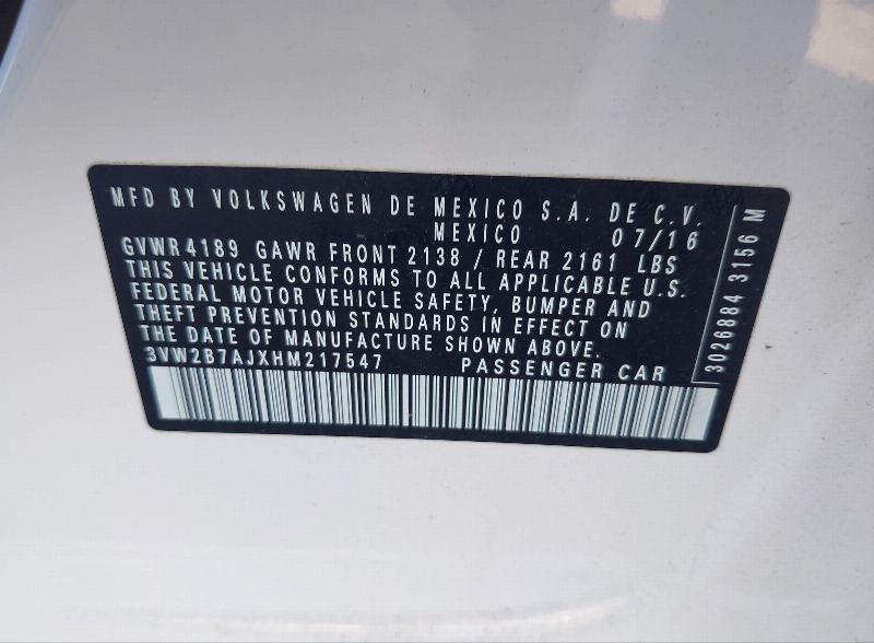 car Volkswagen Jetta id323803 photo #9