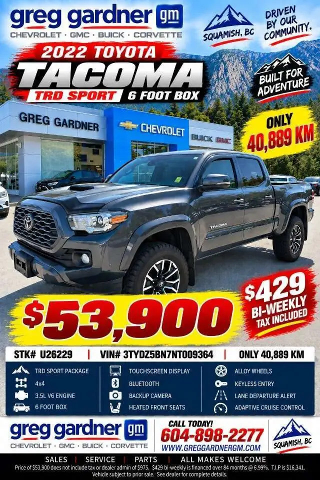 car Toyota Tacoma id326653 main photo