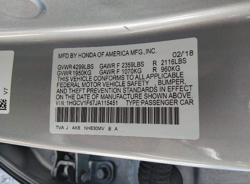 car Honda Accord id327152 photo #9