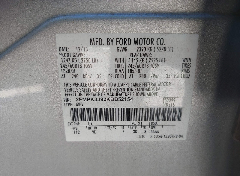 car Ford Edge id345143 photo #9
