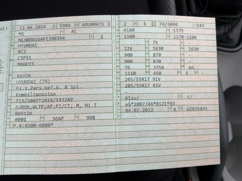 car Hyundai Bayon id346024 photo #15