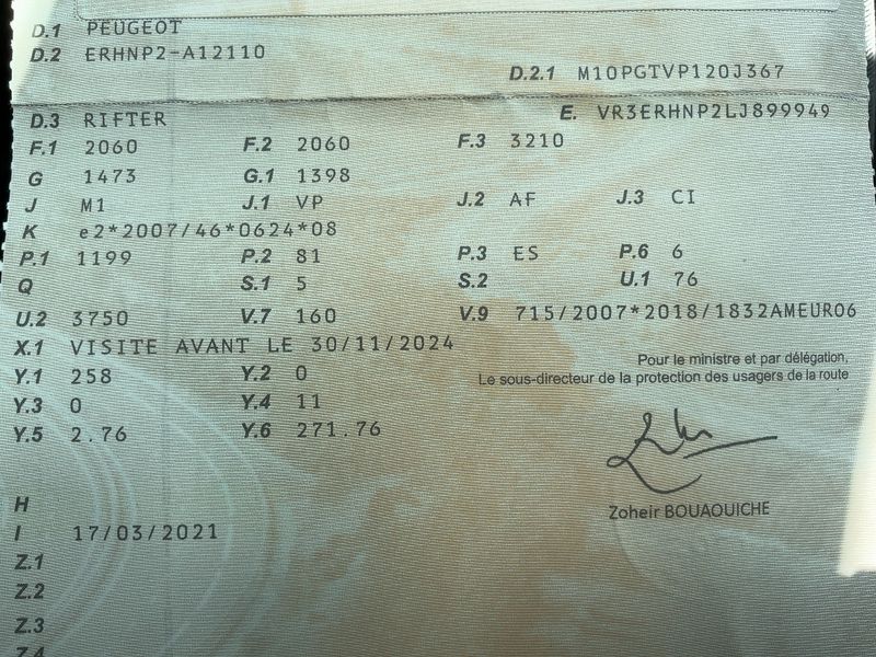 car Peugeot Rifter id347672 photo #15