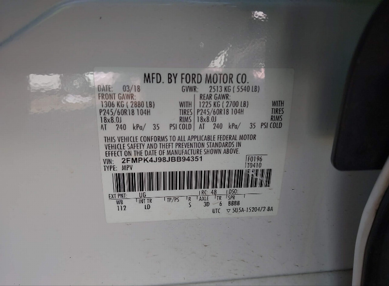 car Ford Edge id351484 photo #9