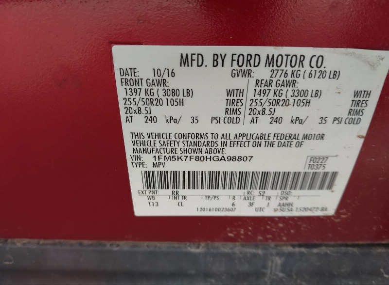 car Ford Explorer id351676 photo #9