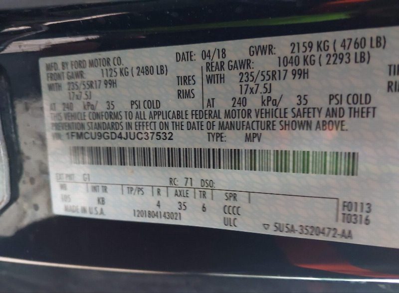 car Ford Escape id351741 photo #9